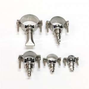 Rozsdamentes acél osztott szemű csatlakozók a fúvókák és csövek rögzítéséhez