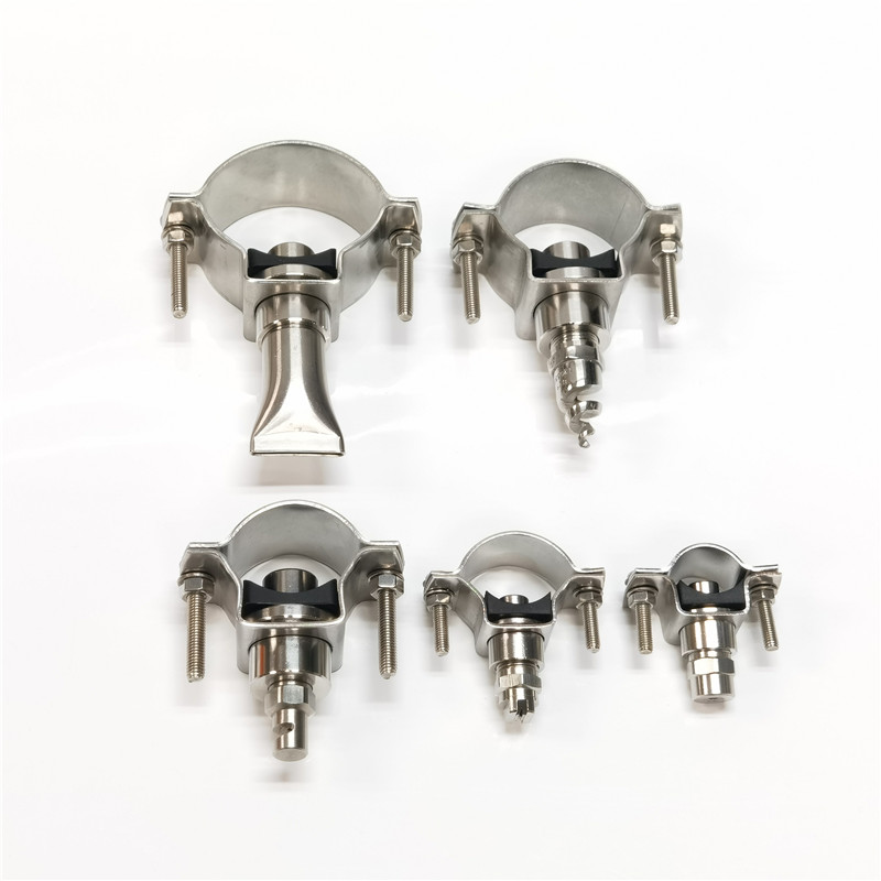 Rozsdamentes acél osztott szemű csatlakozók a fúvókák és csövek rögzítéséhez