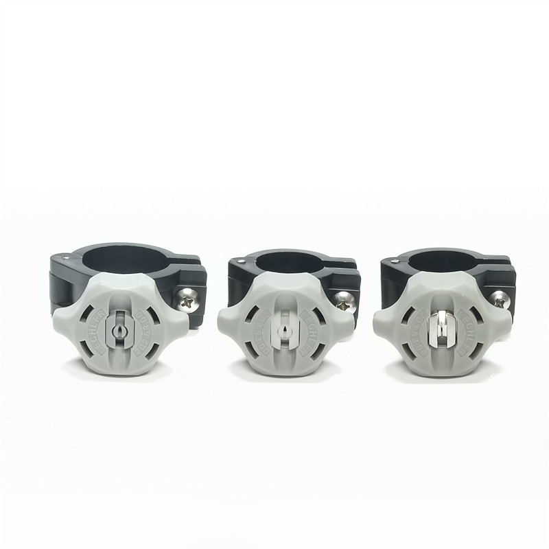 Kiváló minőségű cső rögzítő szorító műanyag Gyors sugárhajtású ventilátor permetező fúvóka, Gyors felszabadítás