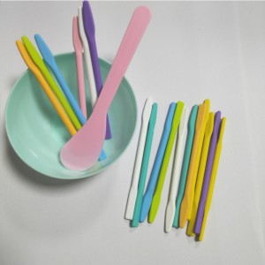 Szilikon keverőpálcás gyanta keverőpálcák arc smink keverőpálcája, a gyanta folyékony festék epoxi gyanta diy folyamatának keveréséhez