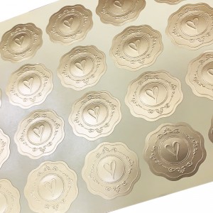 Egyéni forró bélyegző önapadító címkék