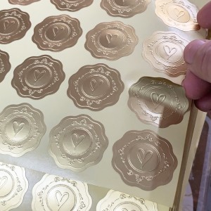 Egyéni forró bélyegző önapadító címkék