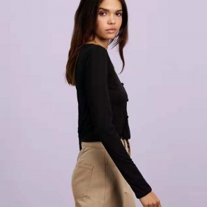 Egyéni tavaszi őszi hölgyek szexi pulóver hosszú ujjú pulóver üreges pulóver