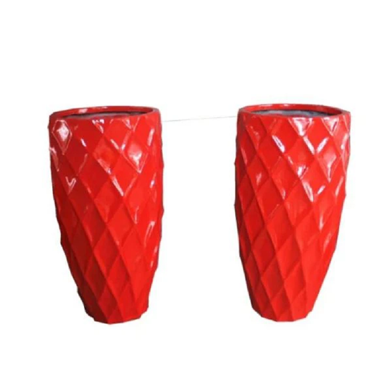 Üvegszálas ültetvényes testreszabott FRP virágcserepek