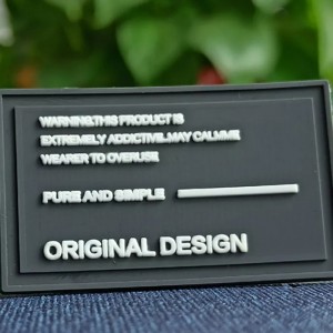 PVC környezetbarát lágy szilikon testreszabott védjegy