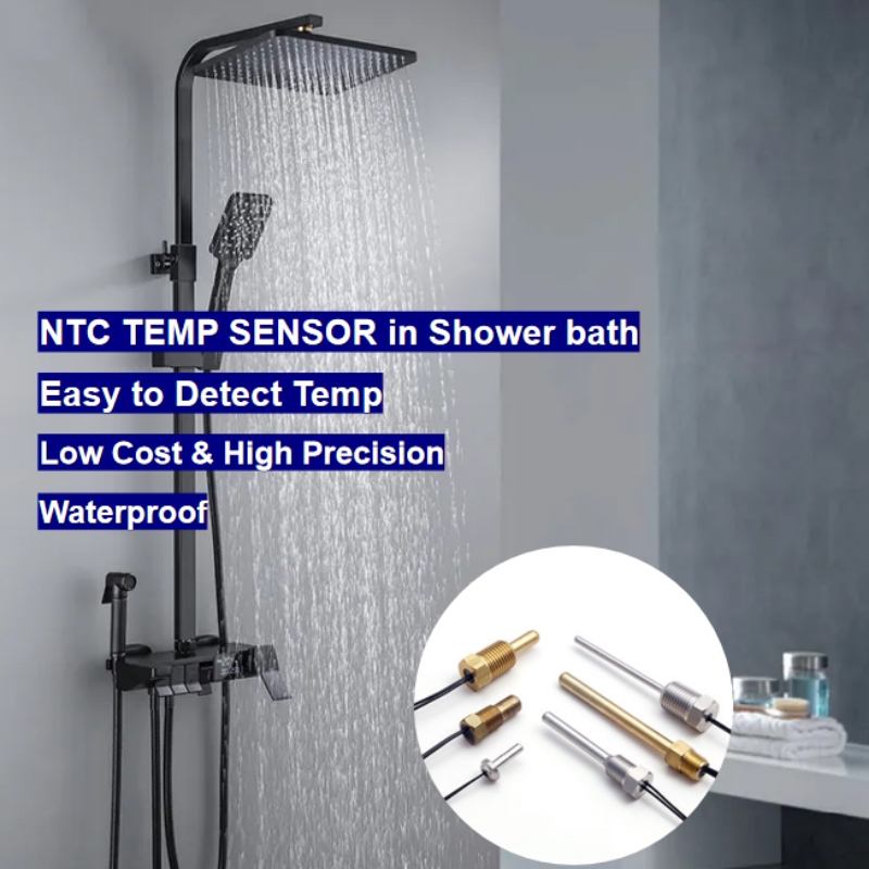 NTC termisztor hőmérséklet -érzékelő a digitális fürdőzióban