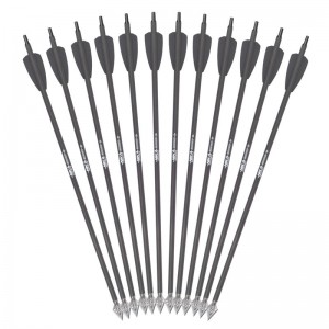 15 hüvelykes ID6,2 mm -es szénnyílcsavarok 2 hüvelyk fekete lapáttal az Rx számszeríj számára