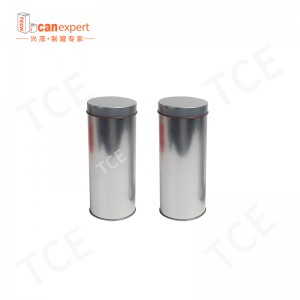Üres kerek tea kannák élelmiszer -minőségű lezárt vas doboz teacsomagolás kávécukor egyedi tea kézműves ajándék