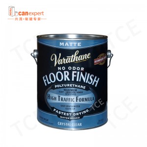 TCE- Forró eladás Vegyi oldószer fém 0,35 mm vastagság kerek vödör méretű konzervdoboz