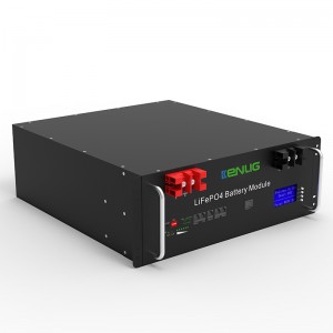 51,2v 100/150/200AH LIFEPO4 lítium -ion akkumulátor energiatároló rendszere LCD -vel rendelkezőnapenergia -rendszerekben