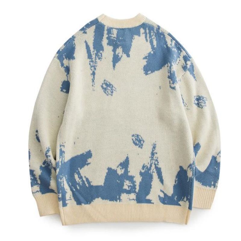 Kiváló minőségű Jacquard minta kötött gyapjúszemélyzetnyaki pulóver