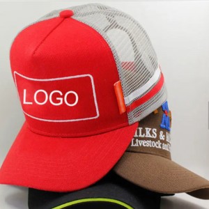 Egyéni 3D hímzés 5 panel ajtó baseball sport sapka teherautó sapka kalap