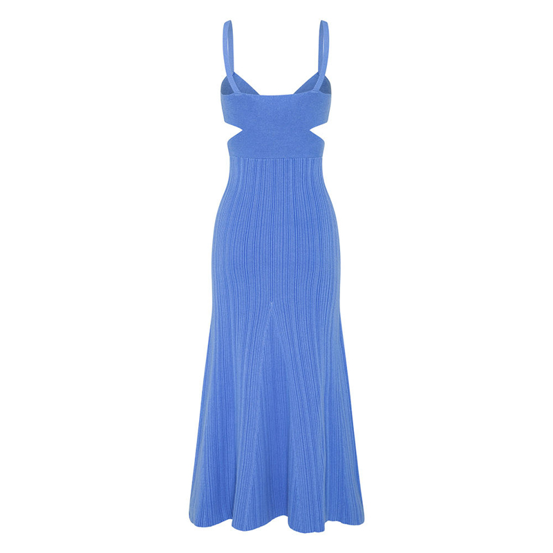 OEMnyári ünnepi party szexi kivágott derék kereszthatás pulóverek alkalmi egyedi, egységes színű kötött mini ruháknők