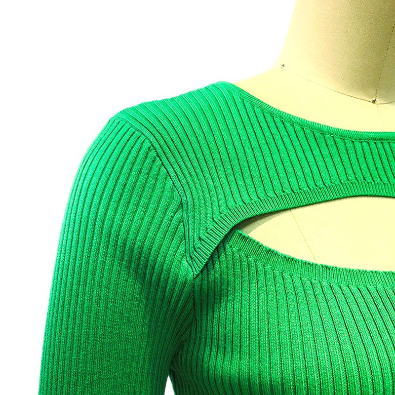 Alkalmi túlméretezett, szilárd színű személyzetnyak szexi pulóver ruhanői ruházat lányok pulóver hosszú ujjú kötött felsőnői pulóverek