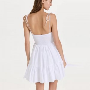 Európai és amerikai divatnyakkendő derékcső Top szexi harisnyatartók hátnélküli ruha