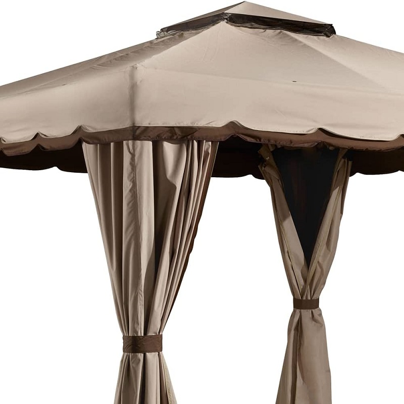 10 láb x 12 láb. Gazebo kültéri tevékenységi használat szúnyoghálóval, csokoládéval