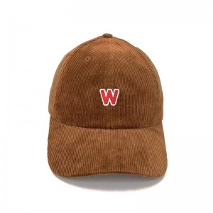 Egyéni hímzett, egyedi hímzett kordbársony kalap bőr hevederrel, Cordboy Snapback kalap/capnagykereskedelmi kalap bőrpántos háttal, kordbársony -snapback kalap/capnagykereskedelem