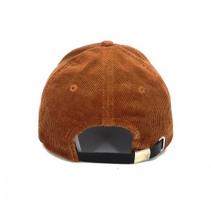 Egyéni hímzett, egyedi hímzett kordbársony kalap bőr hevederrel, Cordboy Snapback kalap/capnagykereskedelmi kalap bőrpántos háttal, kordbársony -snapback kalap/capnagykereskedelem