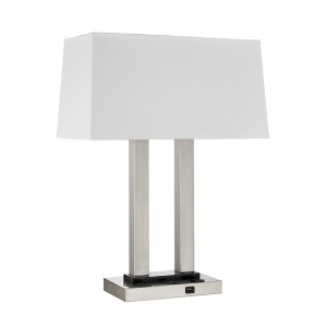 Dupla éjjeliszekrény asztali lámpa a vendégszobában