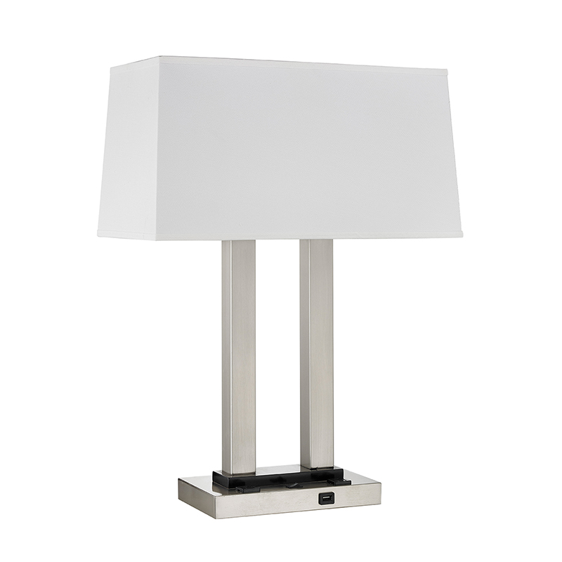 Dupla éjjeliszekrény asztali lámpa a vendégszobában