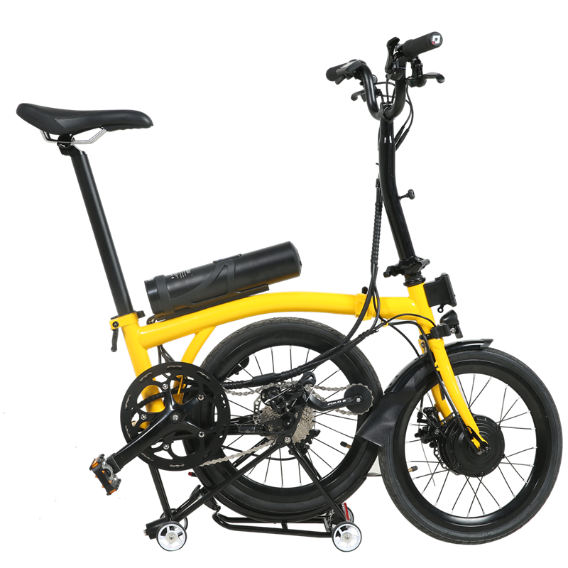 B17-17 hüvelyk hordozható dupla összecsukható elektromos kerékpár