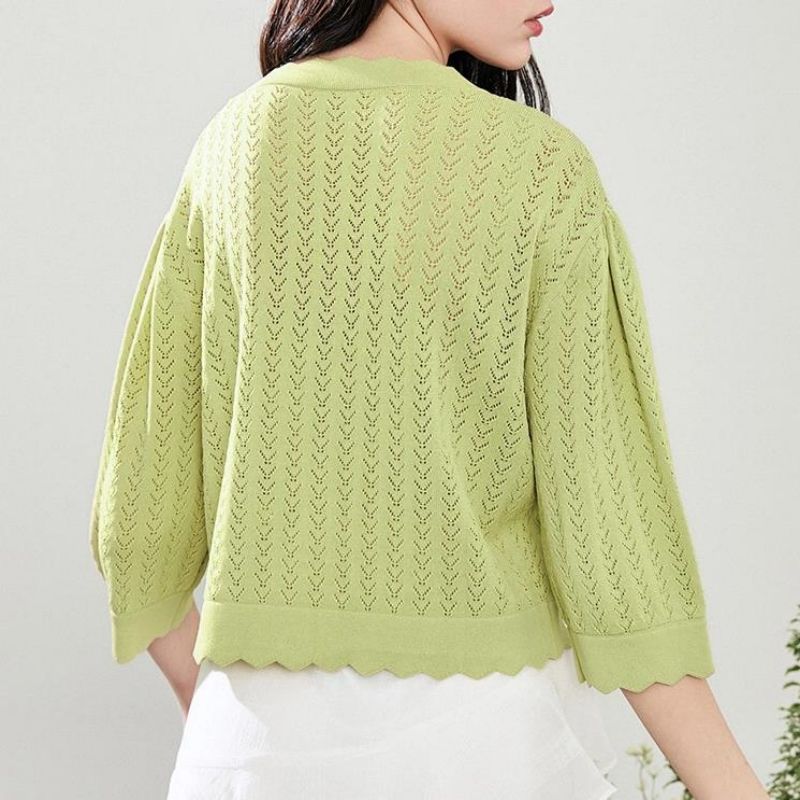 Nyári divat kardigánokkal kötöttáru anők számára