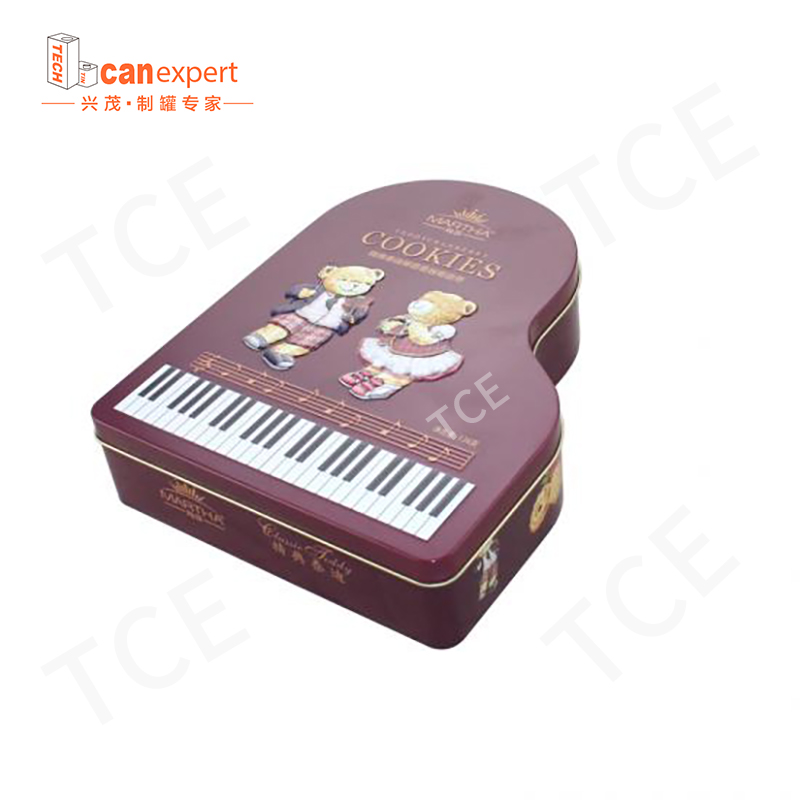 Egyedi süti ón dobozos tengelyes tinta óncsomagoló fémdobozok dombornyomott süti ón edények