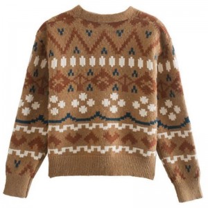 Nők egyedi plusz méretű kötött divat karácsonyi kardigán