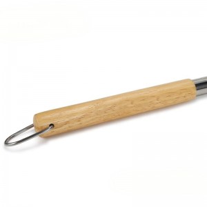 Extra hosszú, 53 hüvelykes kerek alumínium pizza forgó héj lapáttás tégla sütőhez Vásároljon fa fogantyút