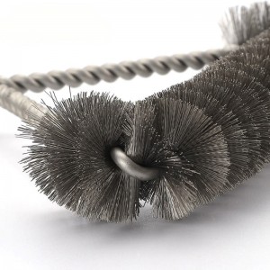 Pizza sütő BBQ grill rozsdamentes acél kefe rozsdamentes acél sörték műanyag fogantyúval