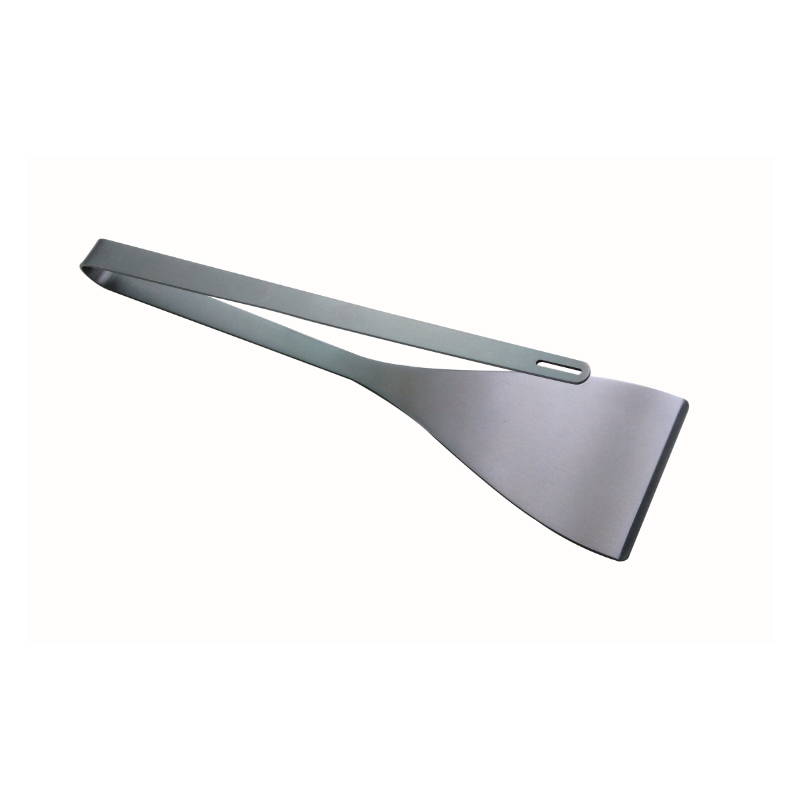 OEM/ODM Customerized 304 rozsdamentes acél, egyszer használatos 2-ben 1 BBQ Grilling spatula&Tongok szabadban grillezésre, többcélú