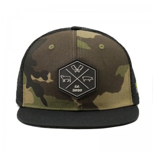 Nagykereskedelmi testreszabott hip -hop camo snapback hímzett hímzett javító logó