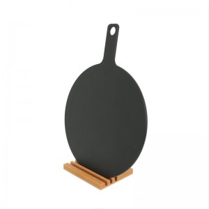 Fa rost pizza deszka élelmiszer -kiszolgáló tábla fogantyúval pizza vágódeszka fa deszka