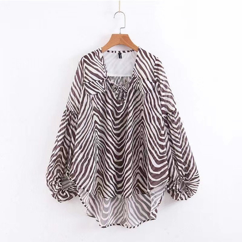 2023 újnők divatja minden mérkőzés vékony csíkos fonott,nyomtatott hosszú ujjú kötéses ing