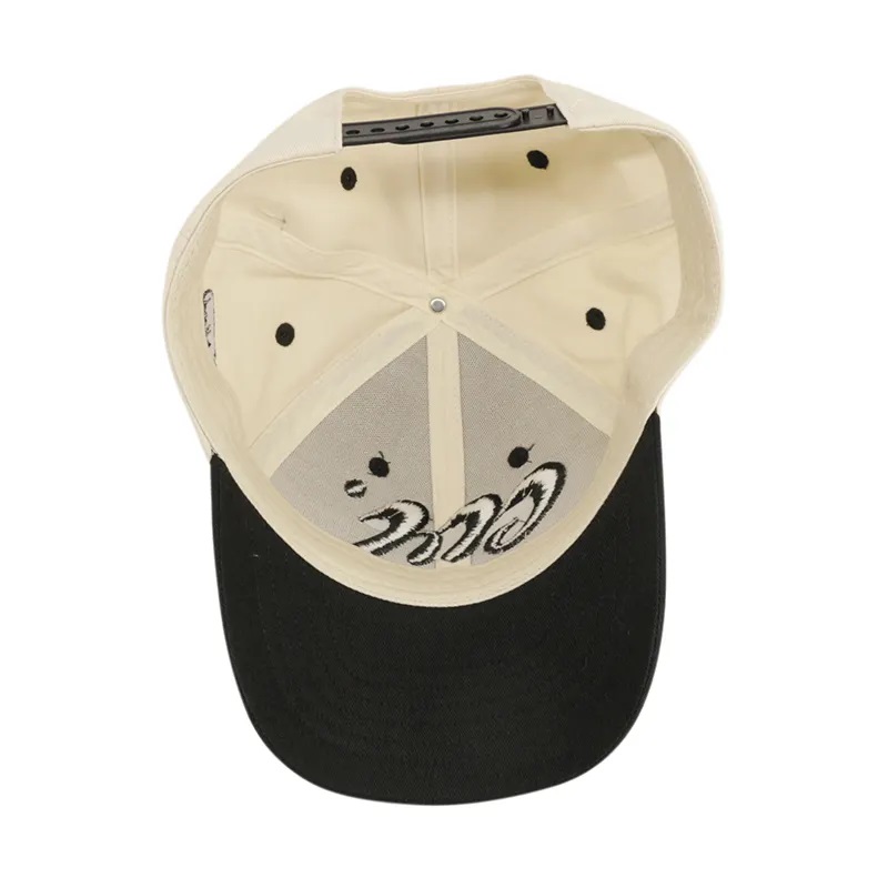 Egyedi unisex kéthangú baseball kalap 3D hímzés logó 6 panel ívelt karimás baseball sapka