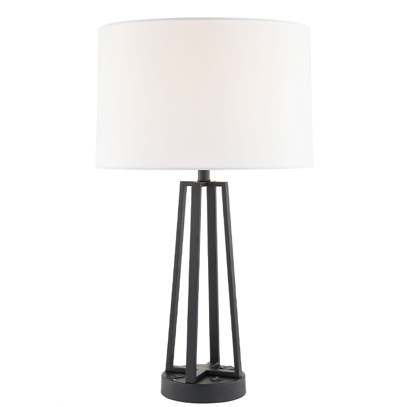 Sötét bronz éjszaka és fény a/off rocker kapcsolóval, egy kényelmes aljzat és egy USB -töltő kikötő a Hotel vendégszobájában