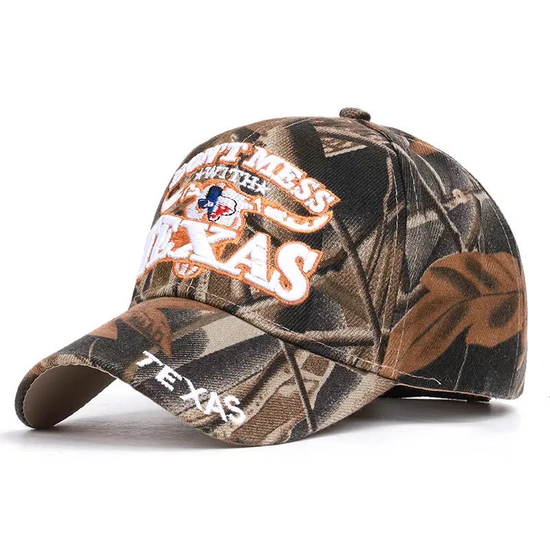 Nagykereskedelem Férfi Texas Flag Tourist Ranger Safari Camo Camoflage Snapback baseball sapkák kültéri halászati ​​kempinghez
