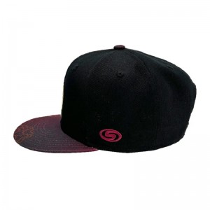szublimációs divatnyomtatás 6 panel snapback sapka kiváló minőségű poliészter szövet