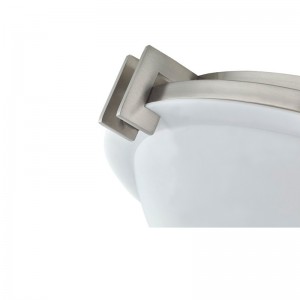 Staybridge Suites Hotel mennyezeti lámpa szálcsiszoltnikkel kivitelben a vendégszobában