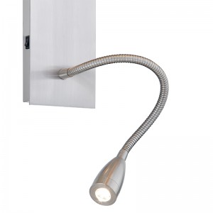 Hospitality Hotel Wall Sconce szálcsiszoltnikkel kivitelben és téglalap alakú szövetárnyalat a szállodában tipikus vendégszobában