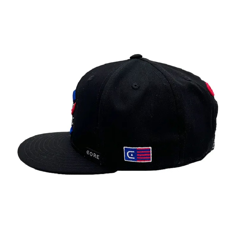 Új E 5950 Kiváló minőségű klasszikus egyedi logó 6 Panel Snapback Caps hímzés kalap