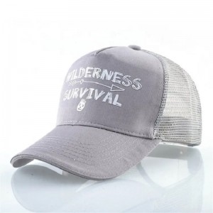 Egyéninyomtatott sárga pamut velúr hímzés strukturált 6 panel hálósapkák baseball kupak teherautó kalap