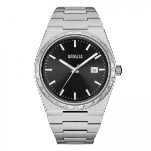 Baogela márka luxus rózsa órák rozsdamentes acél férfiak karóra klasszikus üzlet 50 méteres vízálló mozgás relogio masculino 22801