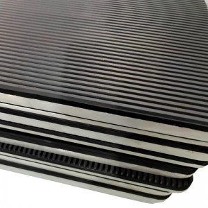 Targonca fekete alumínium ötvözet gumi tányér