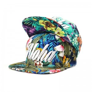 Kiváló minőségű, egyedi szublimációs virágos snapback kalap férfiak számára