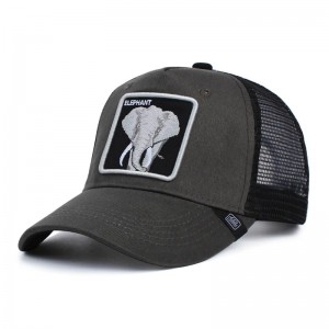 Unisex állítható Amazon Hotsale Animal Trucker kalapok 3D hímzés testreszabott baseball sapkák