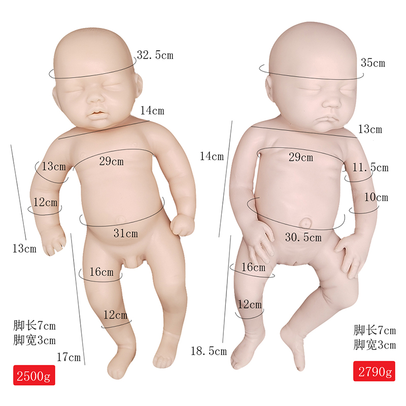 Magas szimulációs újjászületett baba a szilikon anyag újjászületett baba Alszik Szilikon Reborn Doll Reális (előmozdulat)