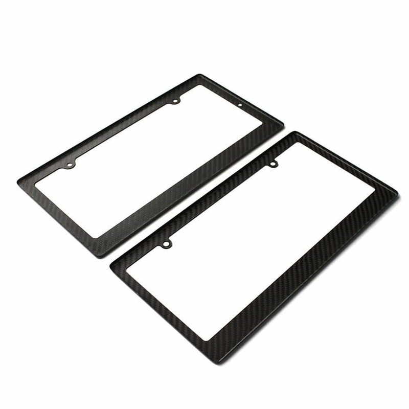 Gyári testreszabott szénszálas autó alkatrészek szénszálas autó rendszámtábla keret