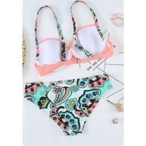 Nyomtatott plusz méretű szexi bikini fürdőruhák