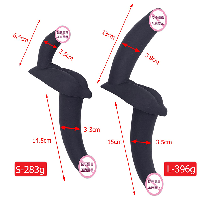 850 Leszbikus kettős fejű lila felnőtt szexuális játékok teknős dupla fejű sárkány oldala véget vett vibrátor párok számára